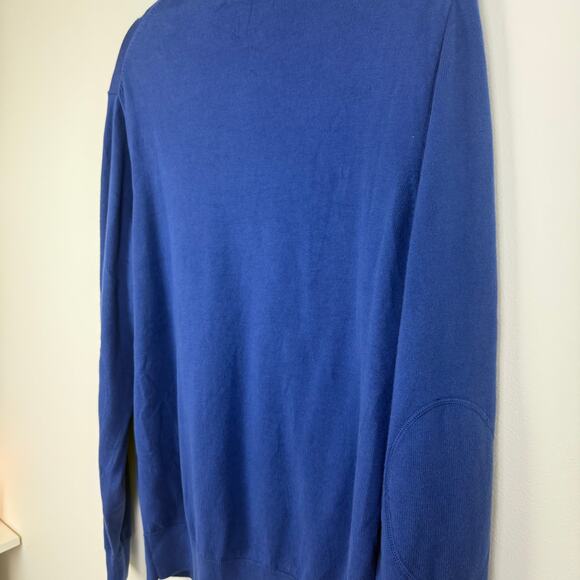 NWT Cutter & Buck Mens Buffalo Bills Quarter-Zip Long Sleeve Blue Sweater Medium - Picture 5 of 9